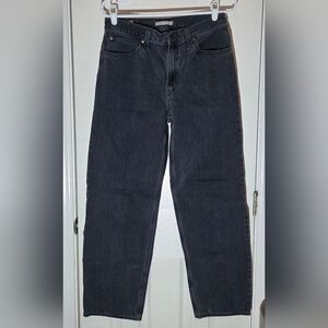Levi's Womens Washed Black Dad Jeans